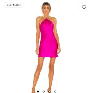 Amanda Uprichard Hot Pink Chain Dress in size XS
